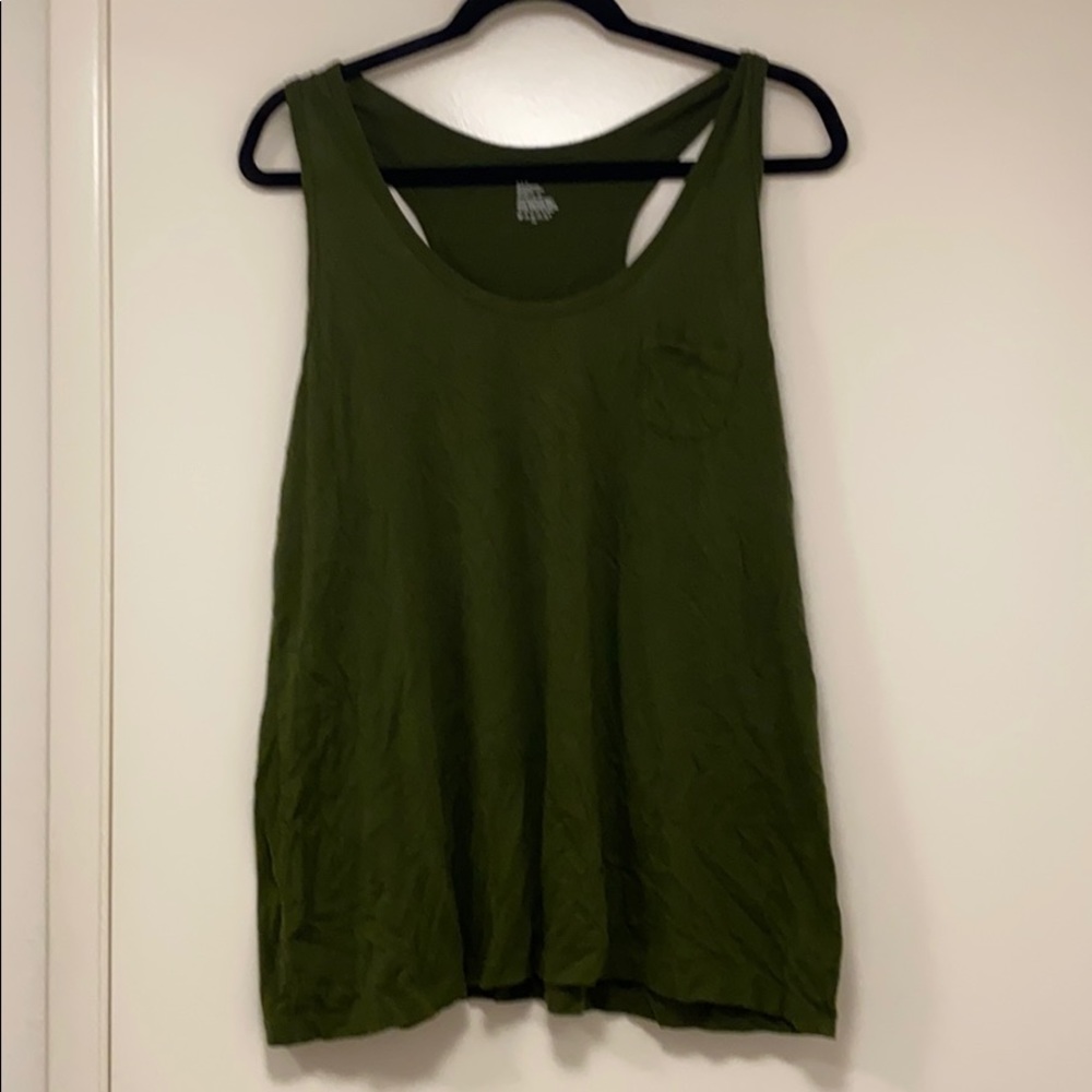 GAP Army green cotton tank top